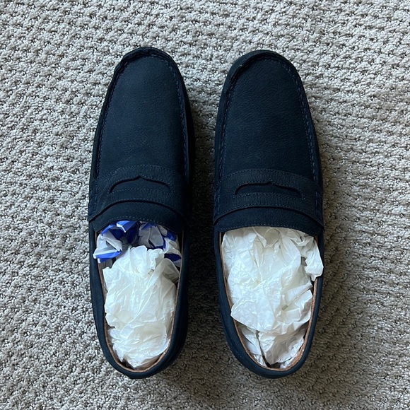 RESERVED BLUE MENS BOAT SHOES - Picture 1 of 6